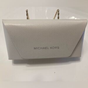 Michael Kors glasses case, off-white